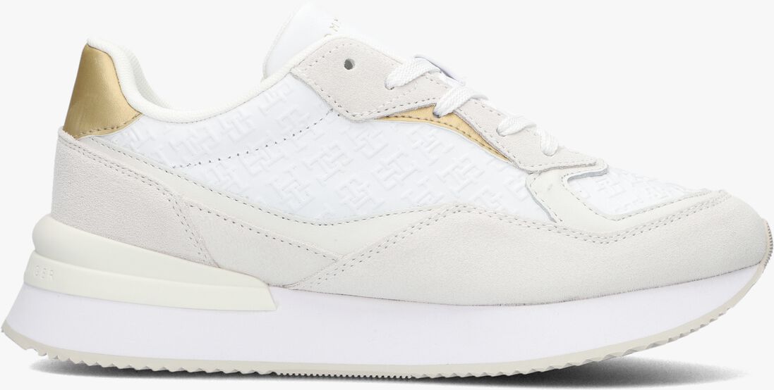 TOMMY HILFIGER witte tommy hilfiger lage sneakers lux monogram runner