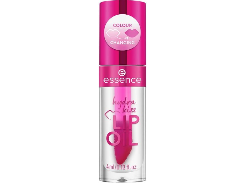 essence Lip Booster Hydra Kiss 06 Cranberry Is Back Pflegendes Lippenöl in einem transparenten Farbton mit einem Hauch von Rosa