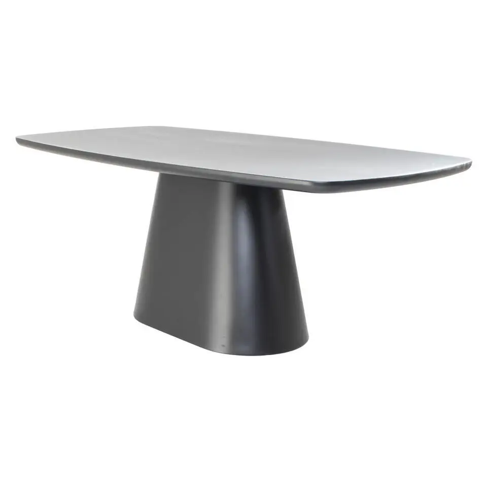 Eettafel Deens Ovaal - Zwart Hout - 200x100x76cm - Moya