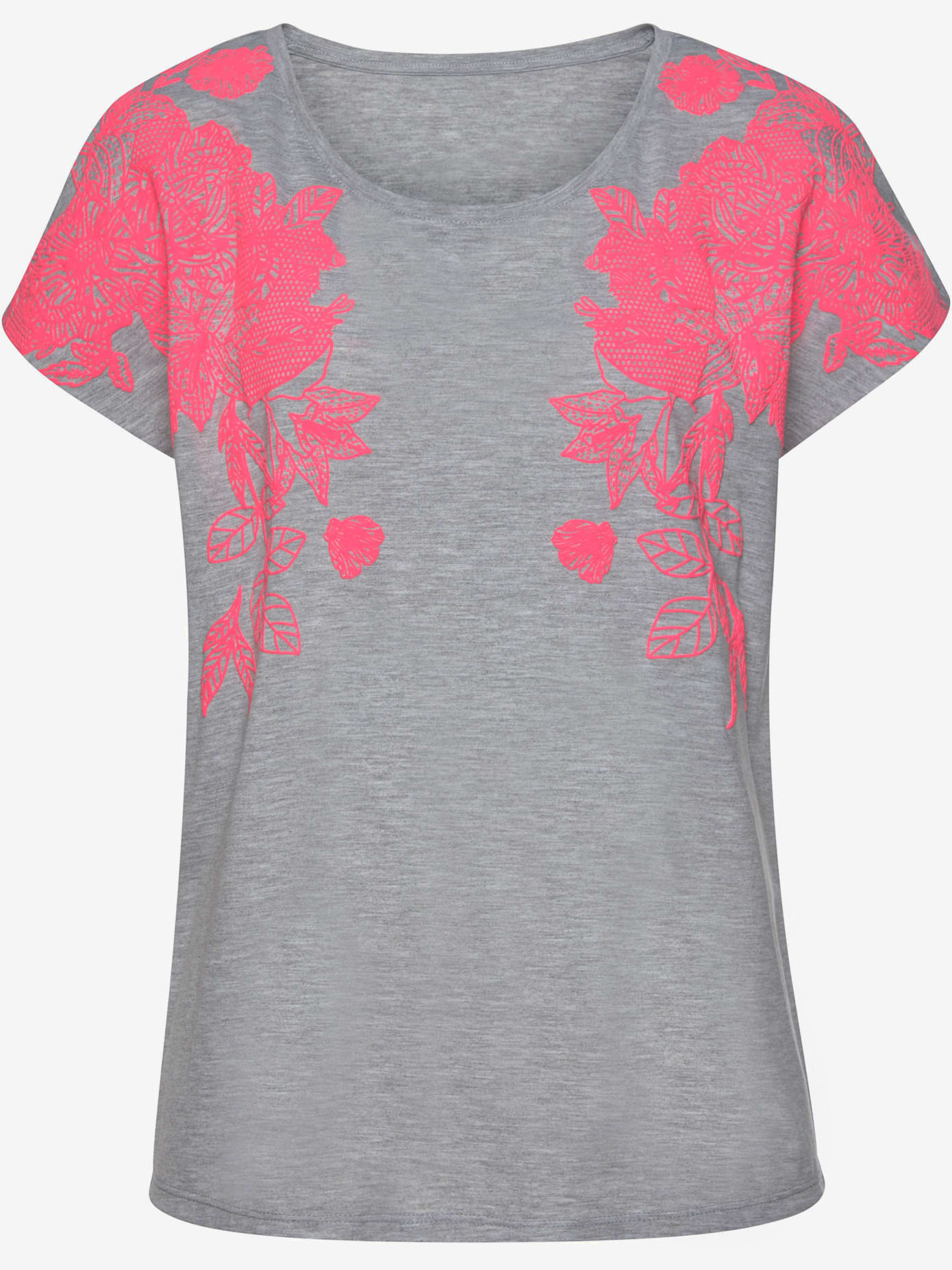 T-shirt imprimé fluo sur les manches