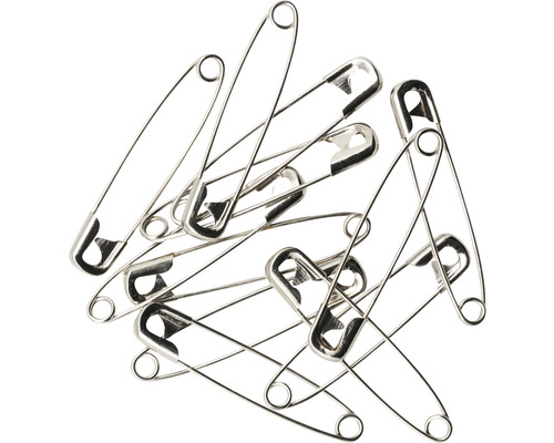 Nikkelvrije veiligheidsspelden, 45 mm, 12 stuks