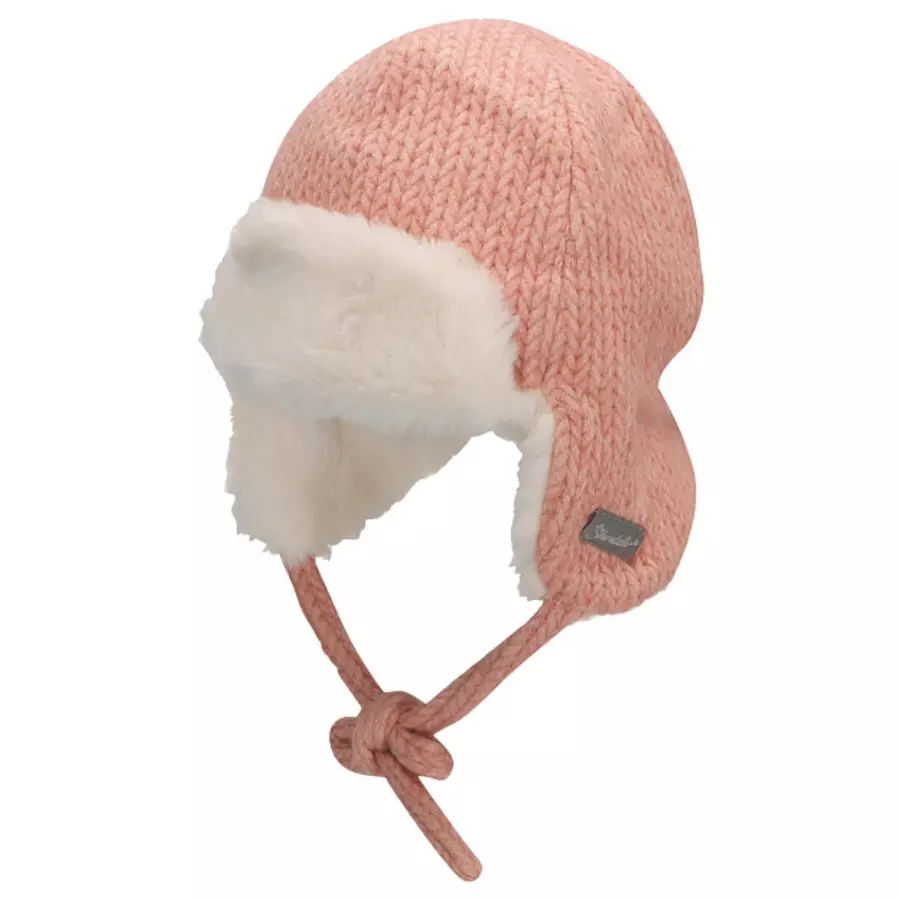 Sterntaler Fliegermütze Strickoptik rosa