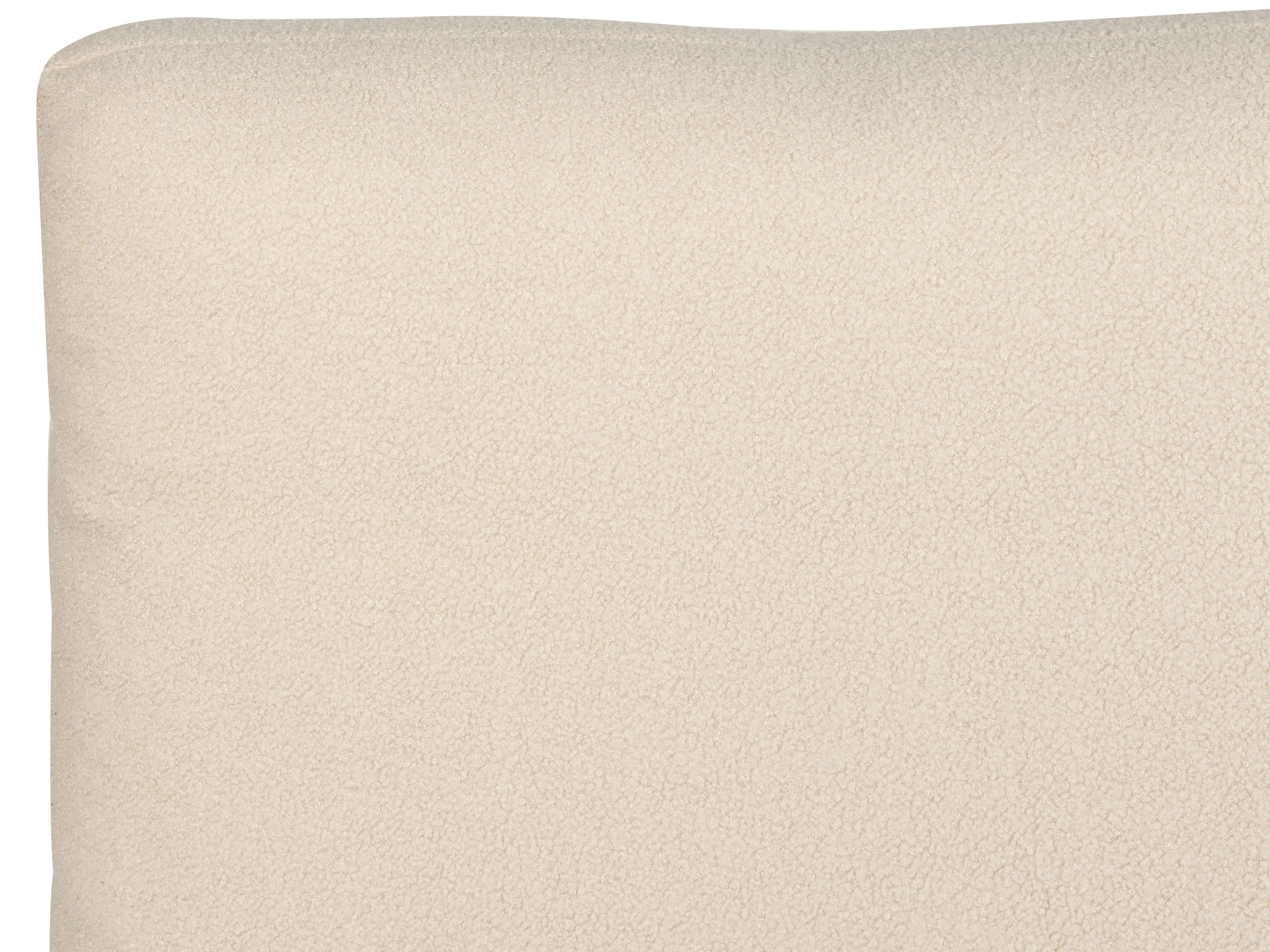 Bed Bouclé MELLE 180 x 200 cm Beige