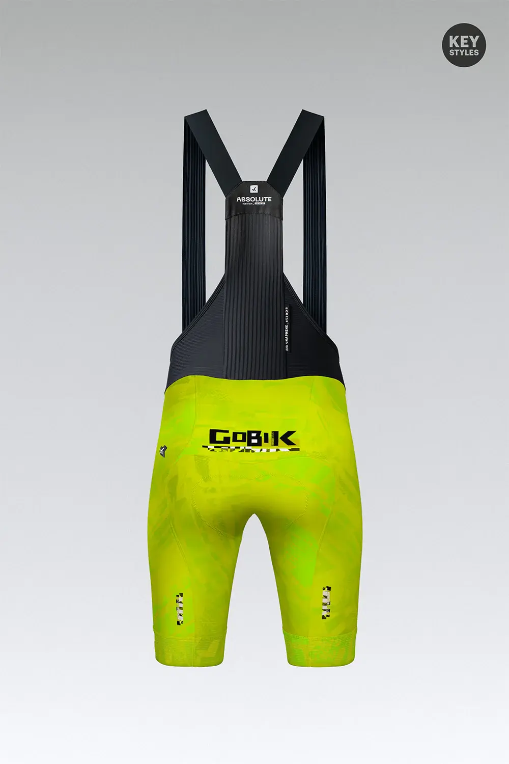 Gobik Absolute Print K10 Fietsbroek Kort Geel/Groen Heren