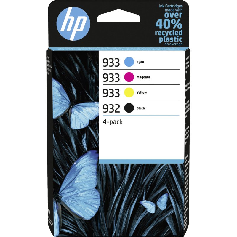 HP 932 + HP 933 Pack cartouches 4 couleurs pour imprimante jet d'encre