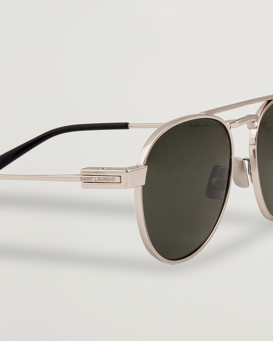 Saint Laurent SL 708 Sunglasses Silver