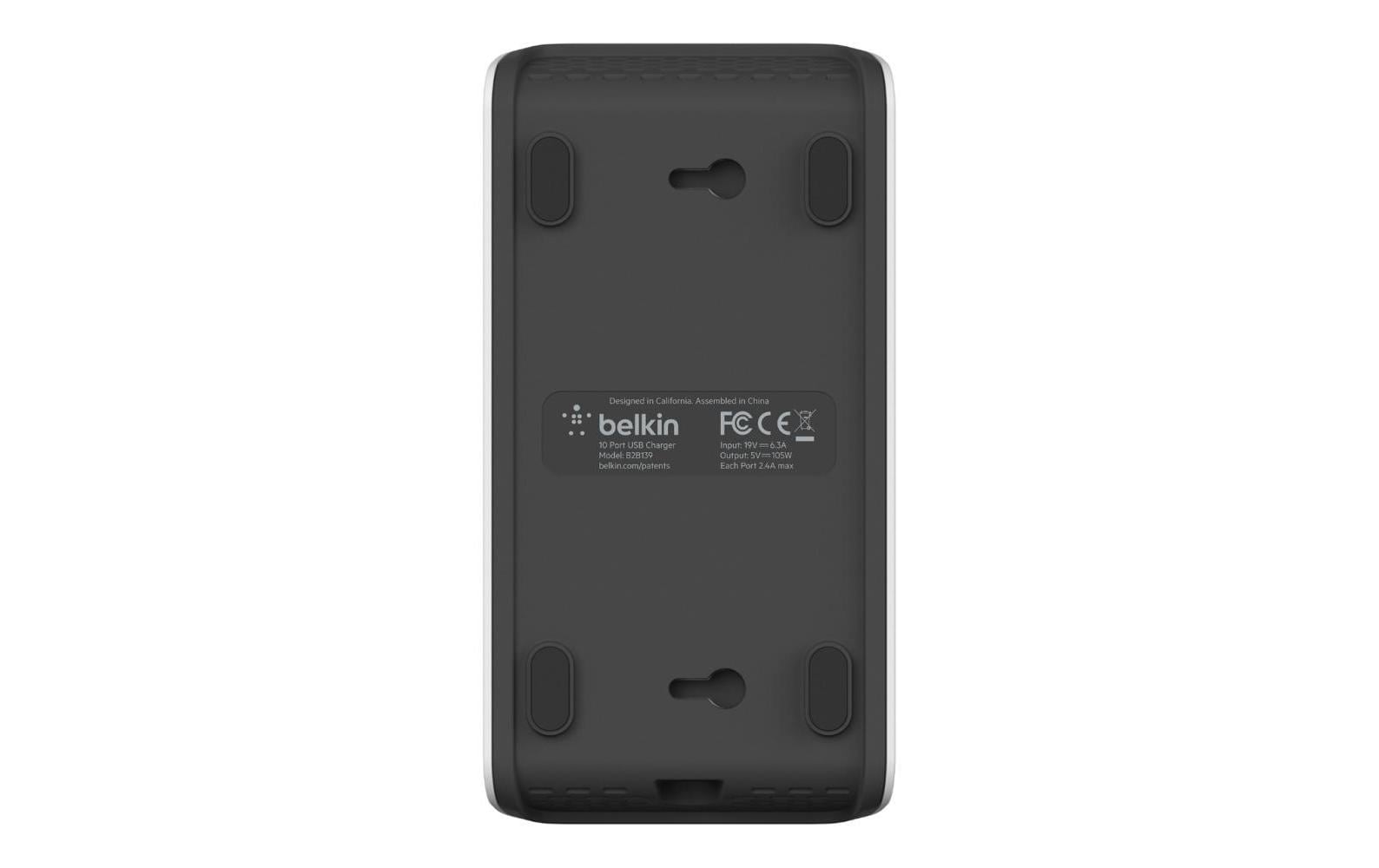 USB-Wandladegerät 10-Port USB Ladestation10 Ladeports mit bis zu 2.4 Ampere an jedem Anschluss