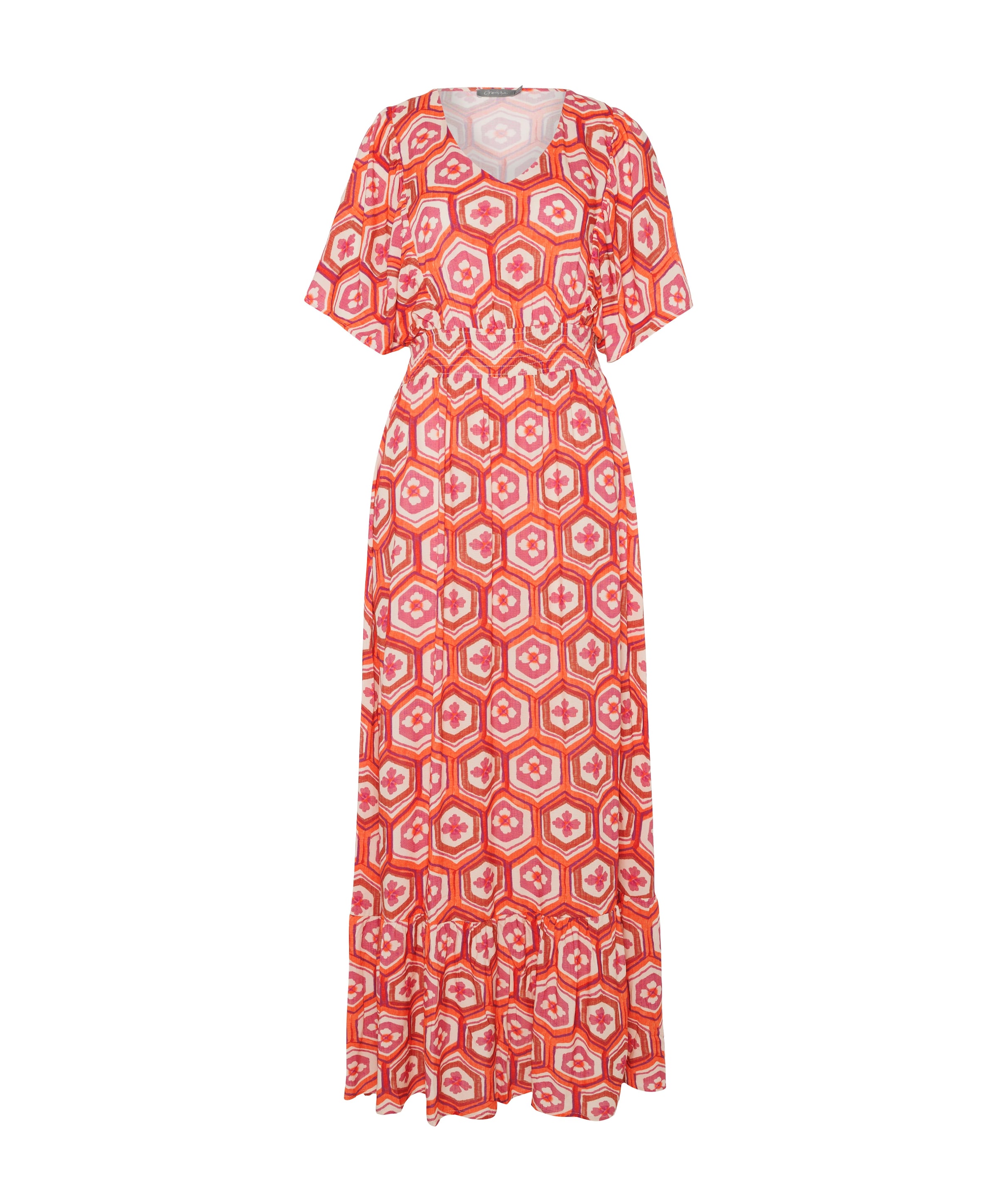 Geisha Dames jurk multicolor