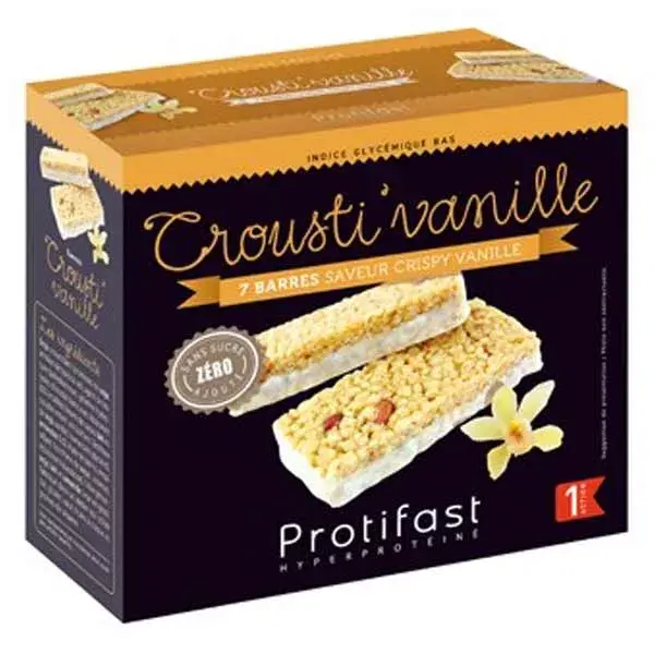 Protifast High Protein Crunchy Vanilla Snack - 7 barras
