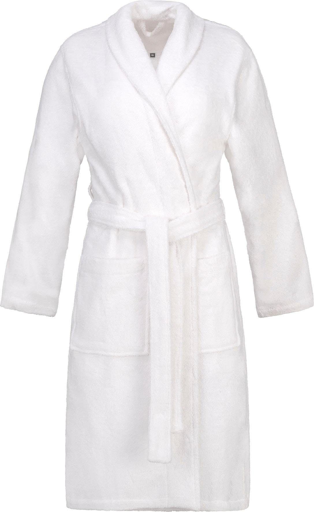 Esprit Unisex-Bademantel »Mono, ideal für Sauna & Spa, Hotelbademantel, Morgenmantel«, 1 Stk. mit Schalkragen & Logostickerei
