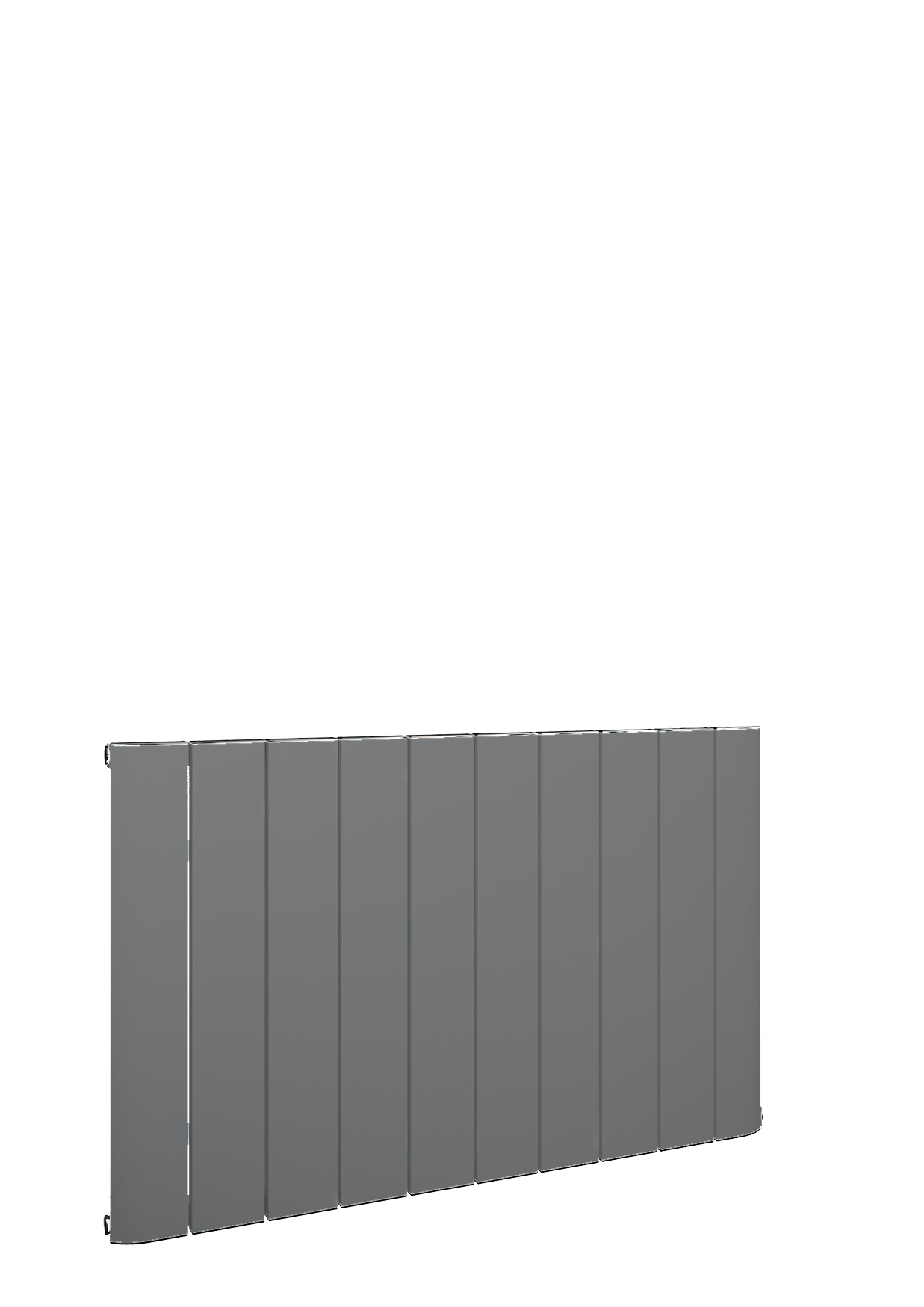 Eastbrook Peretti horizontale aluminium radiator 60x123cm Antraciet 1443 watt