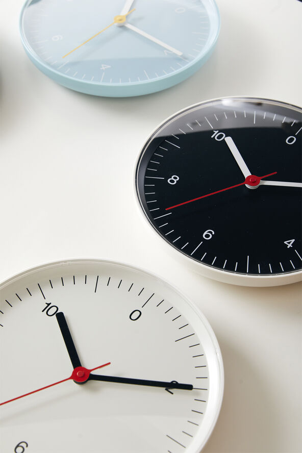 Hay Wall Clock-Black Black