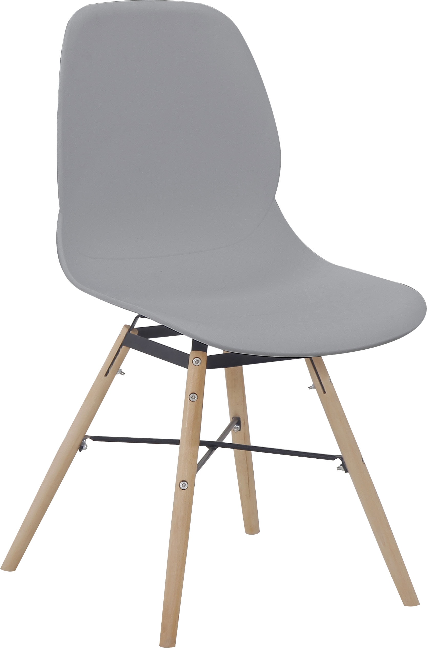 Kayoom 4-Fussstuhl »Stuhl Amy 110 2er-Set, praktisches Set, bequemer Kunststoffstuhl« (Set) 2 Stk.pflegeleicht, abwaschbar, in einem Stück spritzgegossene Sitzfläche