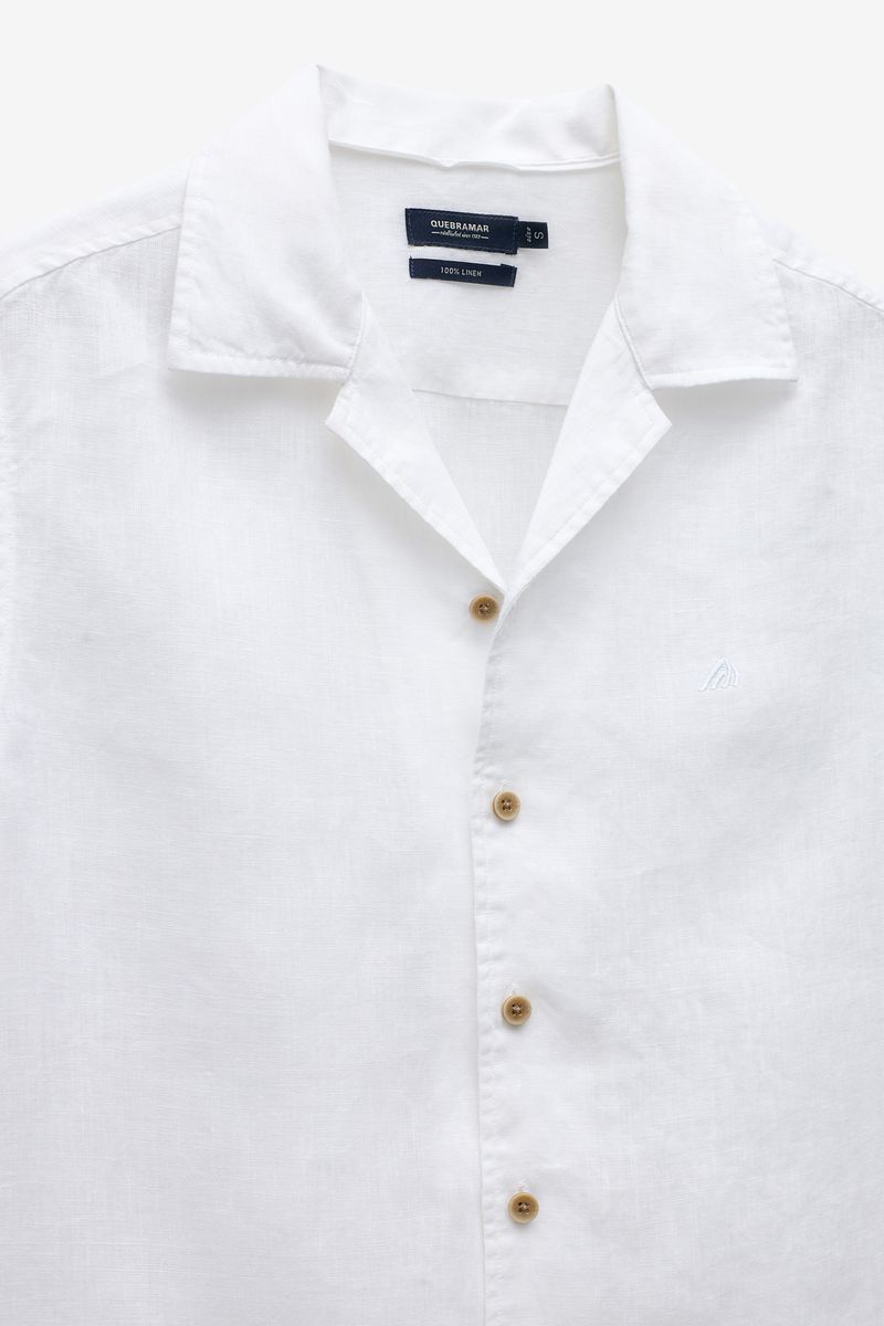 CAMISA 100% LINHO MANGA CURTA