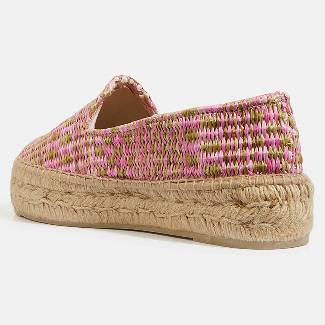 Manebi Espadrilles Double Sole rose/multicolore