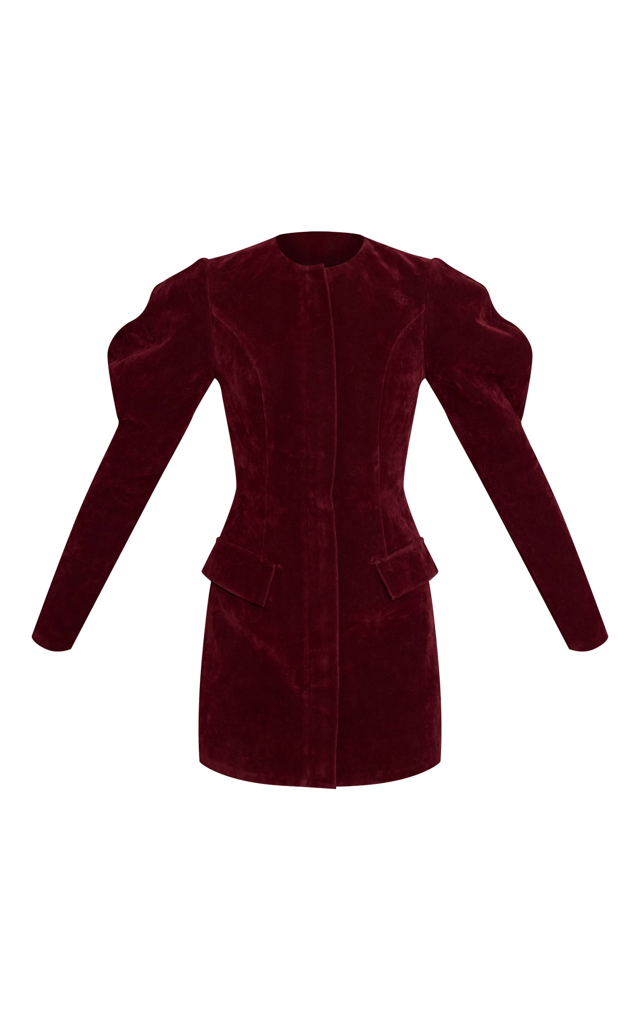 Prune Robe Blazer Zippée En Synthétique