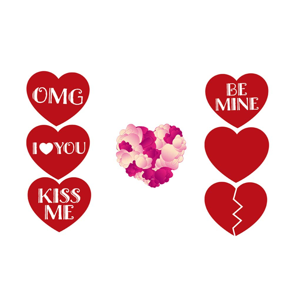 (35er Set) Photo Booth Fotorequisiten Party Foto Accessoires Dekorationen für lustige Bilder - Valentinstag / Hochzeit