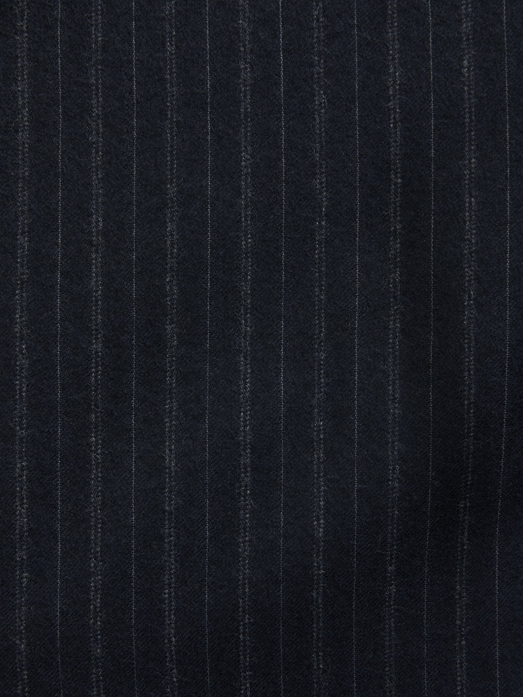 Marineblauw - Signature Stripe Empire Mills British 100% Wool Suit Jacket