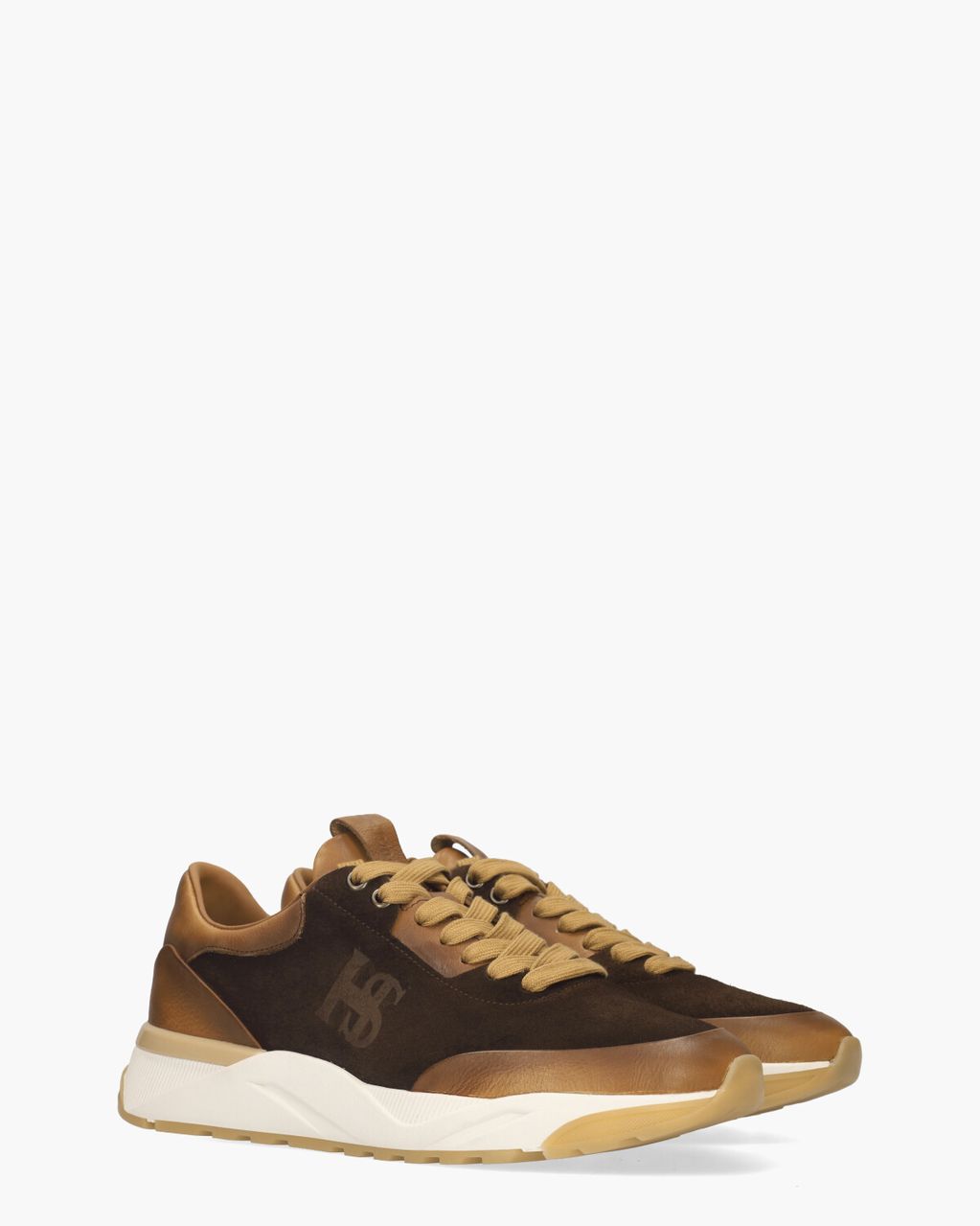Harris 60800 Donkerbruin/Cognac Herensneakers