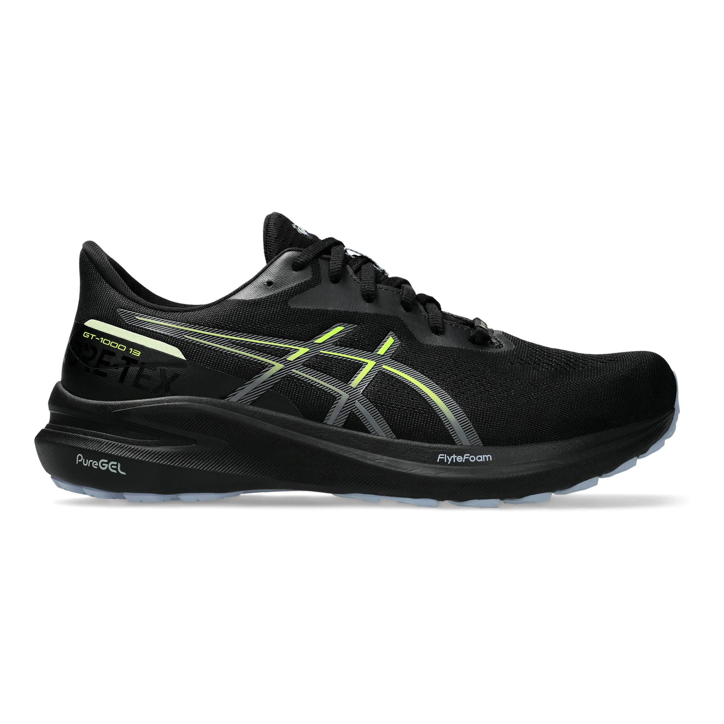 ASICS GT-1000 13 GTX Chaussure De Running Avec Stabilisateurs Hommes - Noir , Jaune