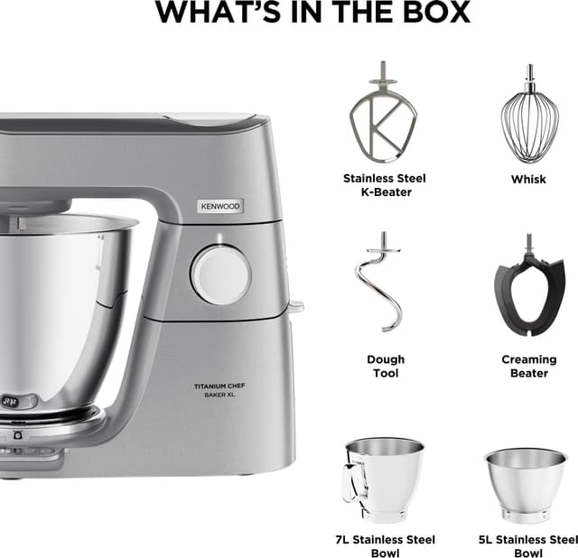 Kenwood Titanium Chef Baker XL køkkenmaskine KVL85.004SI