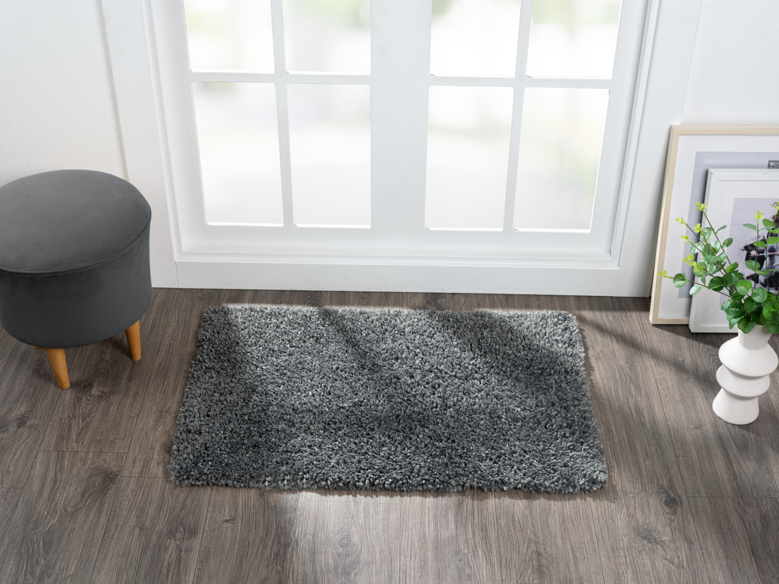 Teppich MY SHAGGY - dunkelgrau - 60x90 cm
