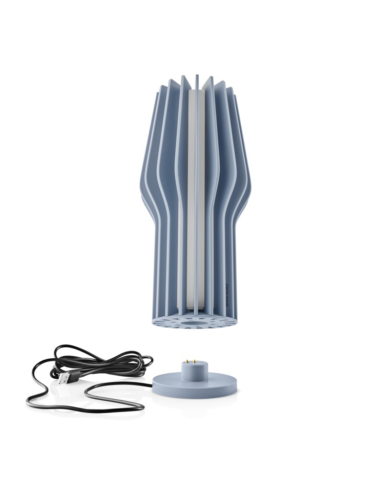 Eva Solo - Radiant LED lampe med batteri, 25 cm -Støvet blå