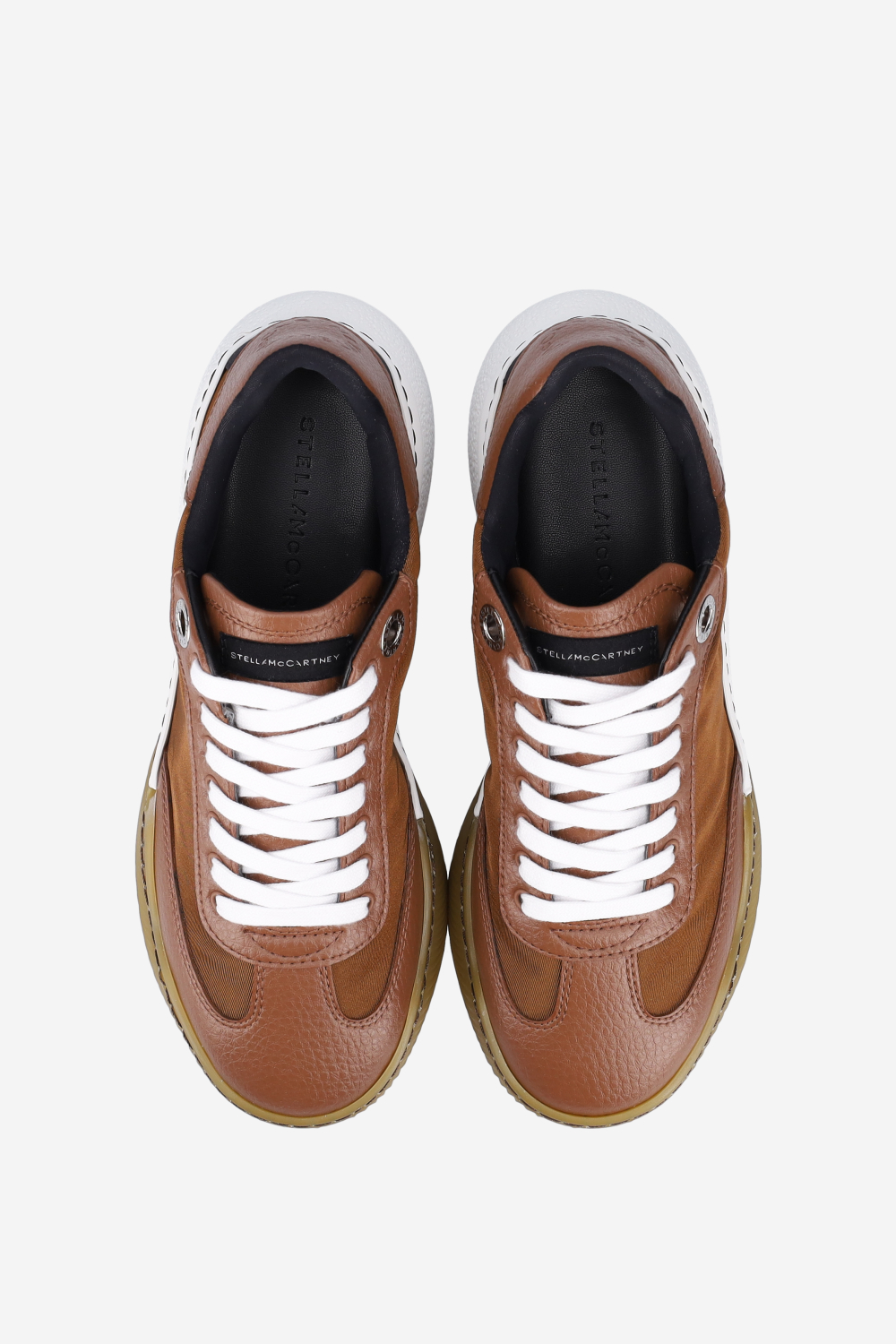 Loop lace-up vegan leather sneakers