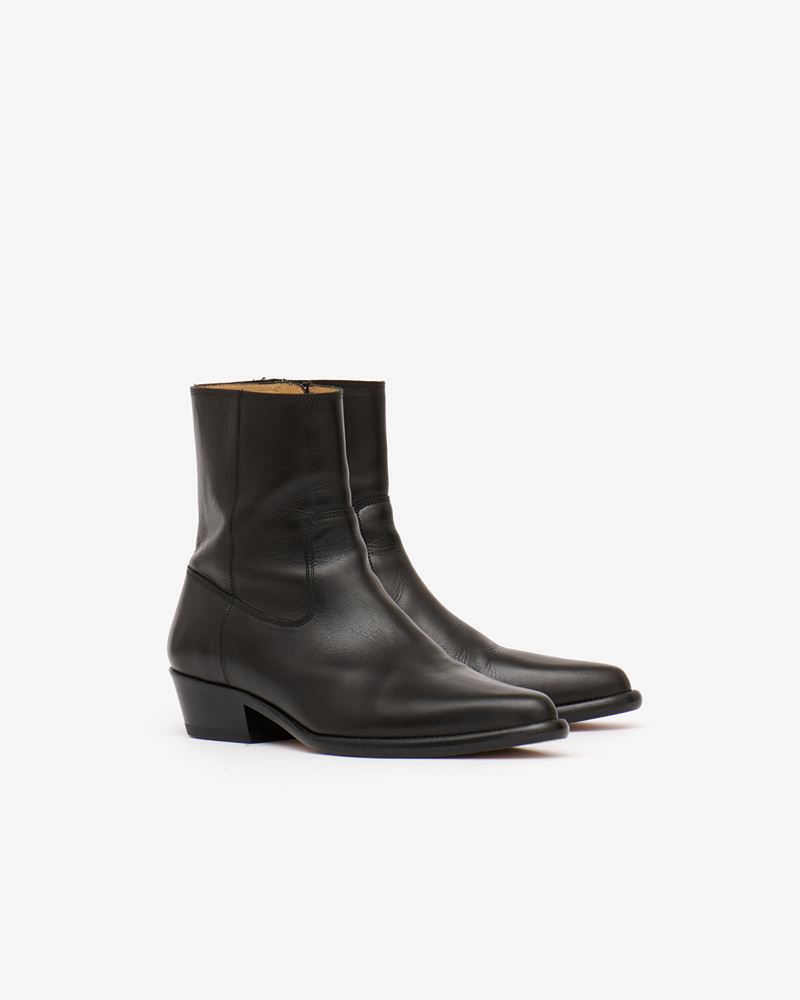 BOTTINES EN CUIR DEVACHETTE DELIX