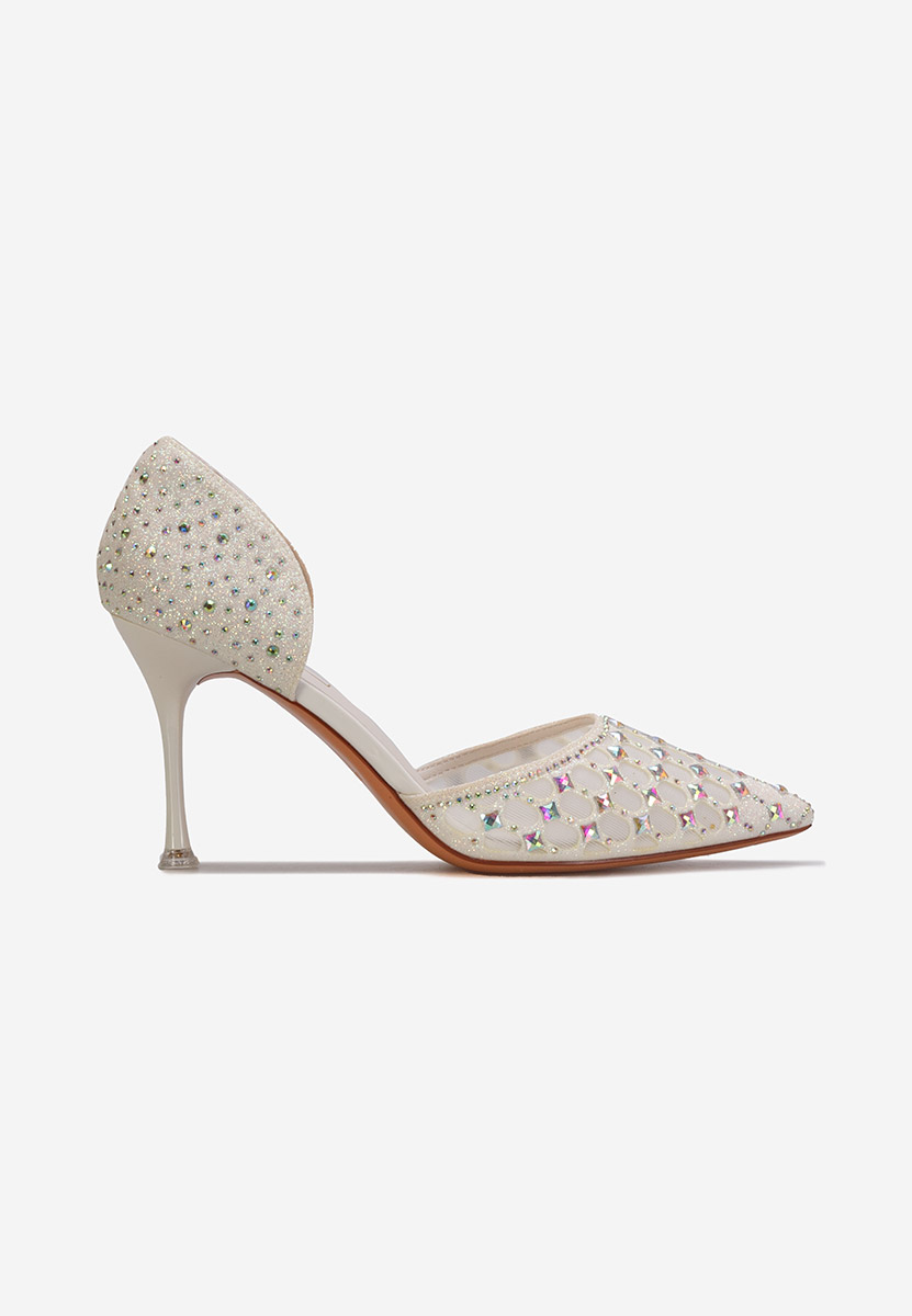 Chaussures élégantes à talon blancs Lorita