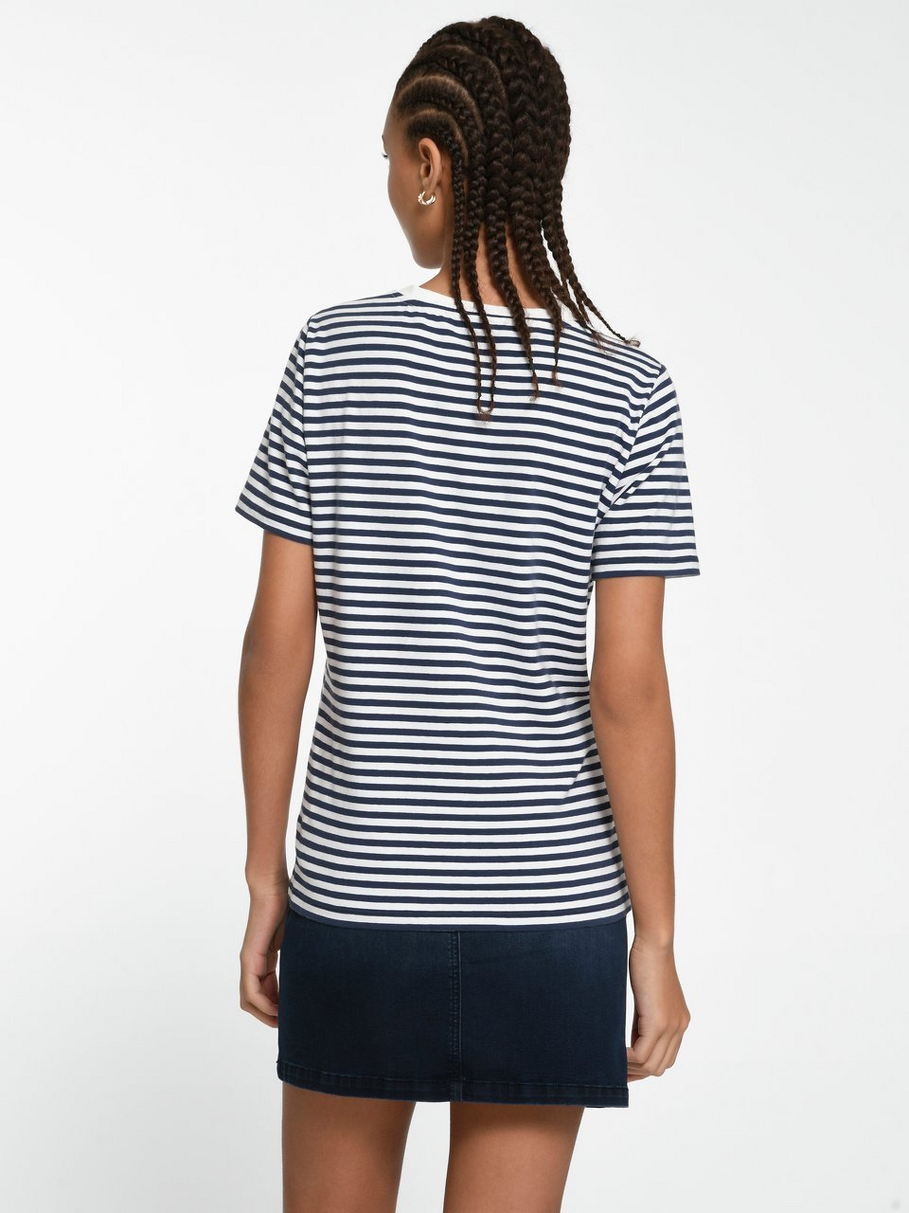 Rundhals-Shirt mit 1/2-Arm