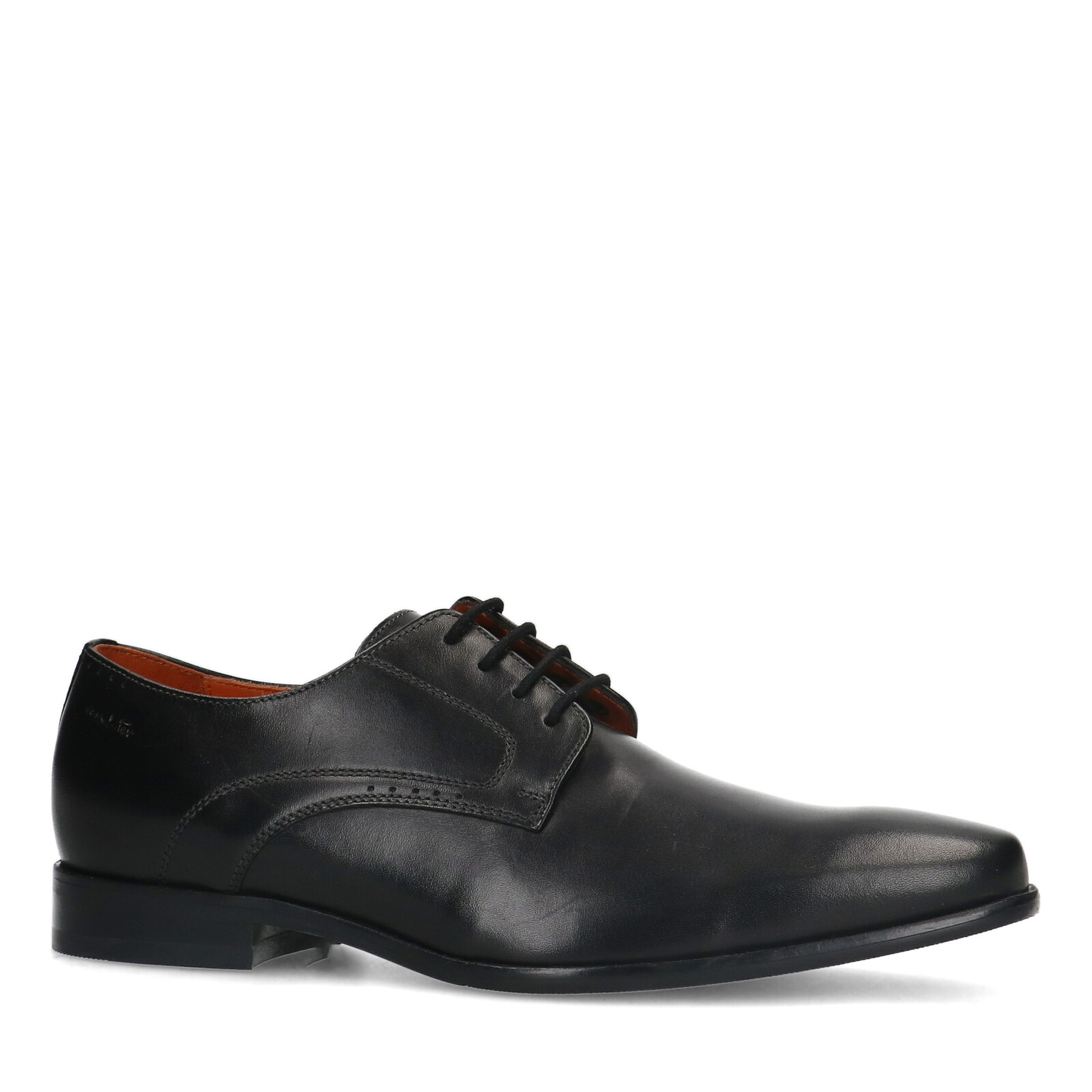 Zwarte leren veterschoenen