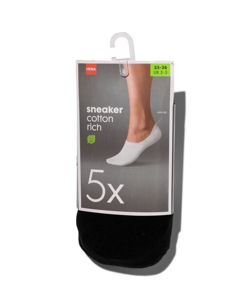 5 paires de socquettes noir