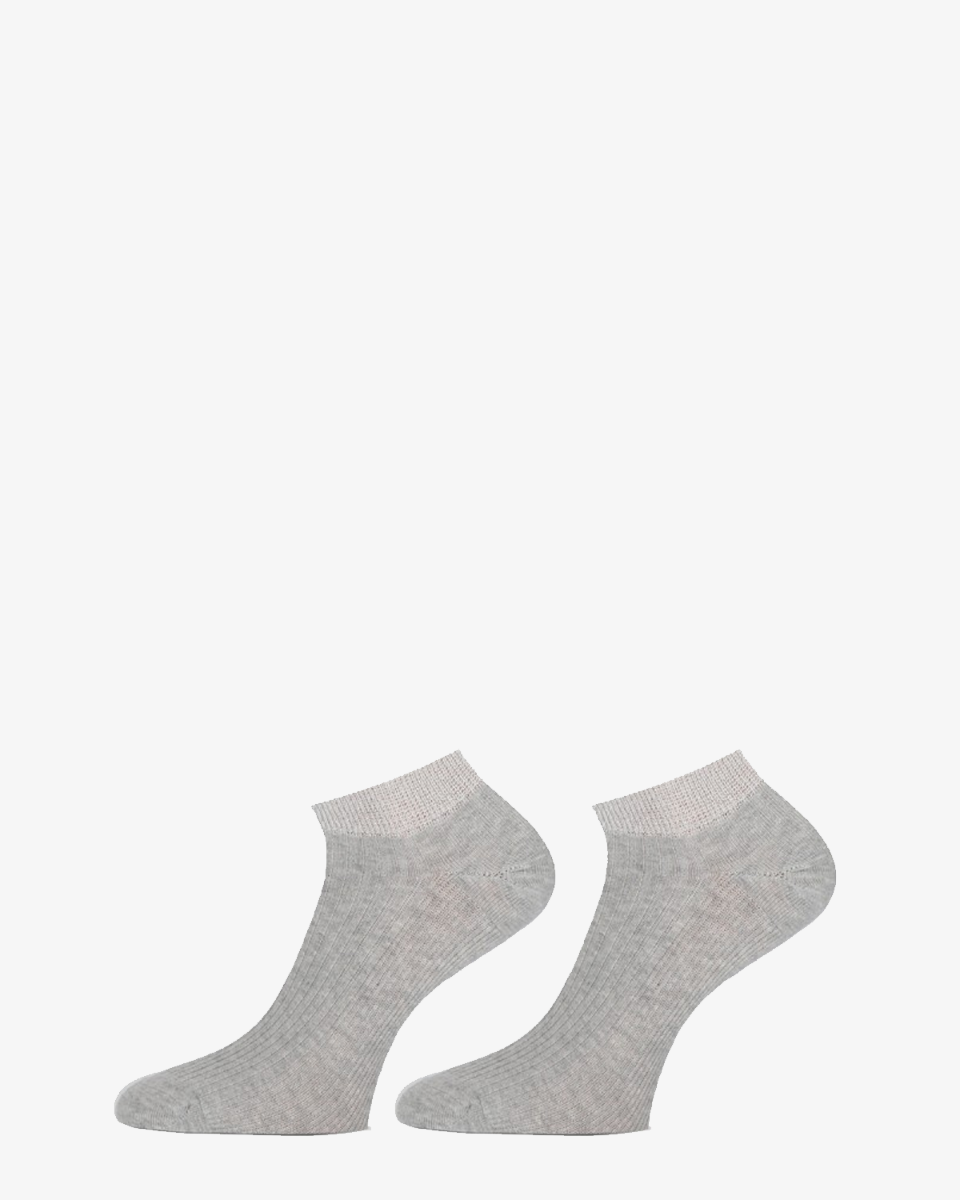Marcmarcs Amsterdam 2-Pack Lichtgrijs Dames Sneakersokken