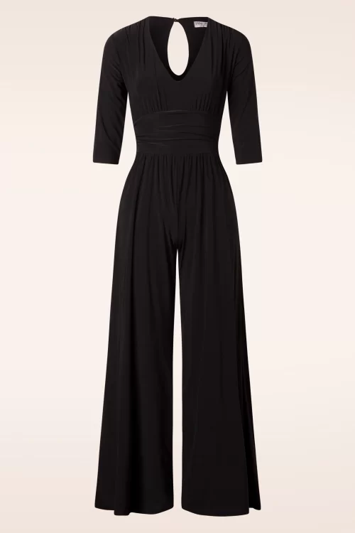 Vintage Chic for Topvintage Gwenn jumpsuit in zwart