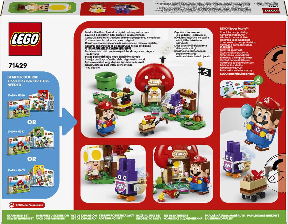 LEGO®SUPER MARIO™ 71429 - ENSEMBLE D’EXTENSION CAROTTIN ET LA BOUTIQUE TOAD