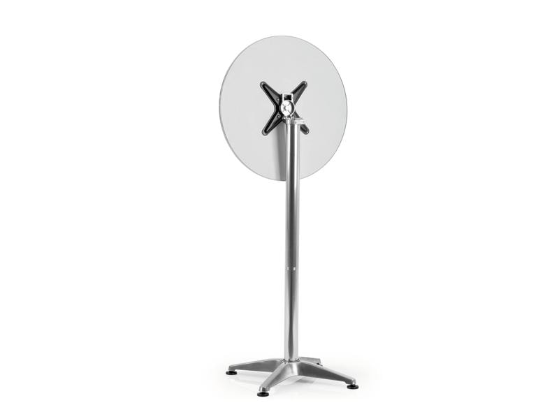 EASYmaxx Bartisch klappbar, 115 x 60 cm, Silber Runder Stehtisch