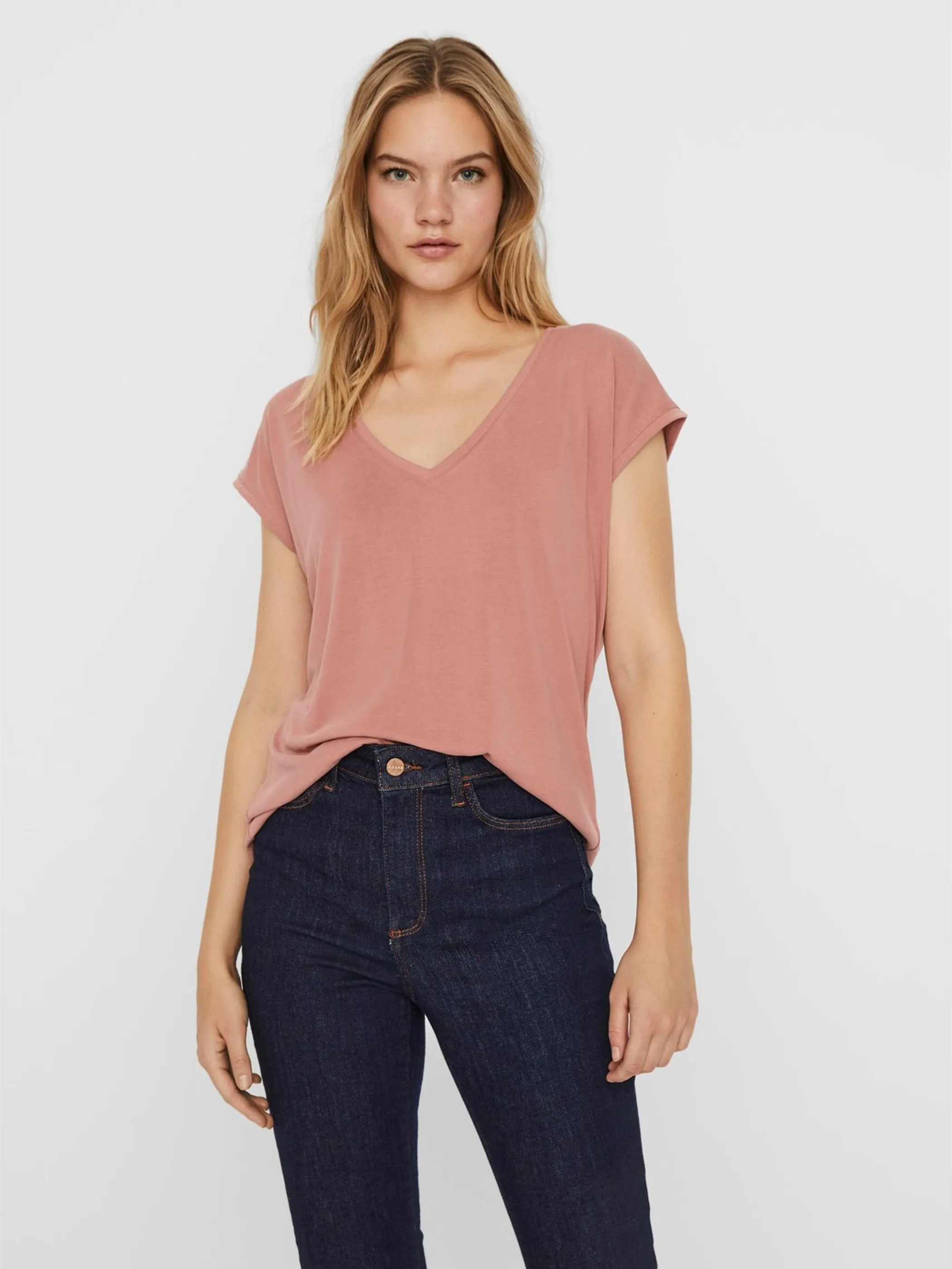 Vero ModaVMFILLI SS V-NECK TEE T-Shirt