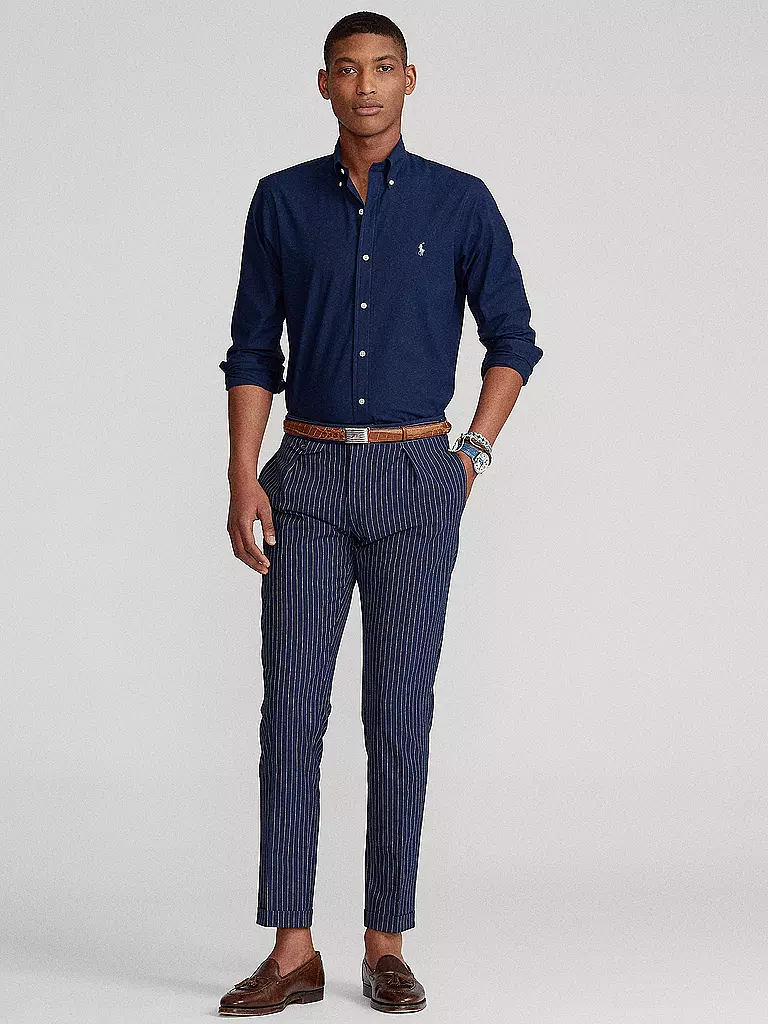 POLO RALPH LAUREN Hemd Slim Fit blau
