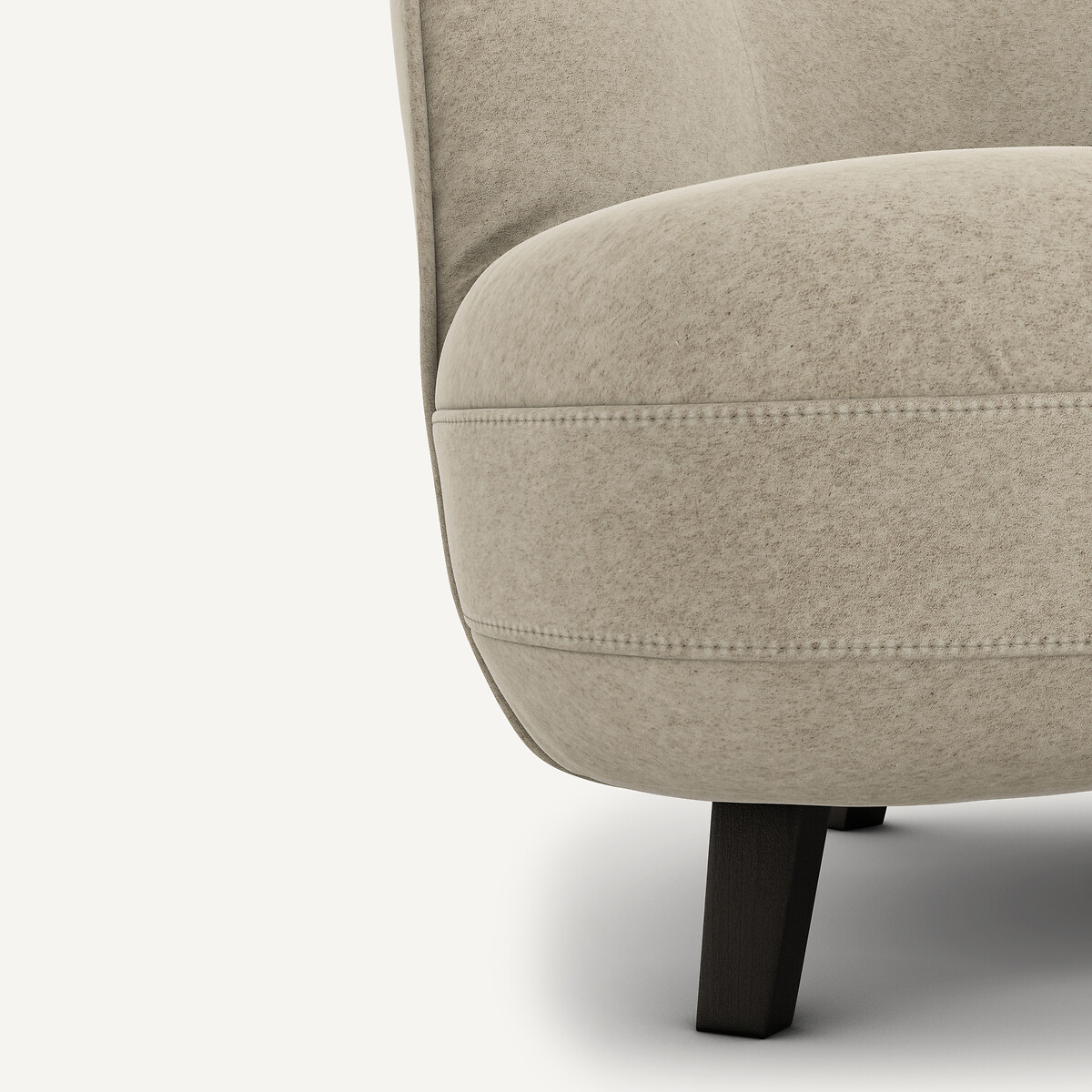 AM.PM<br>Banqueta tamanho XS em veludo de linho, Rosebury