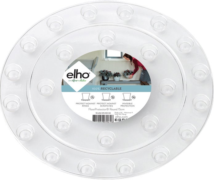 Elho vloerbeschermer transparant D 21 H 1,5 cm