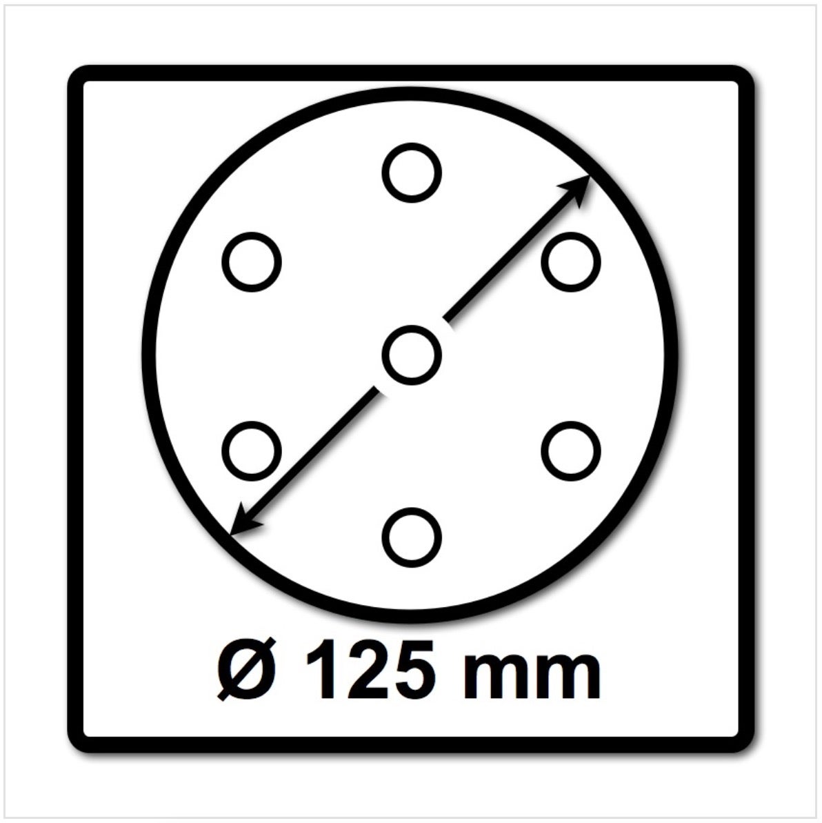 Festool schuurblad ST-STF D 125/8 FX-W-HT 125 mm FastFix zacht hardheid ( 492125 )