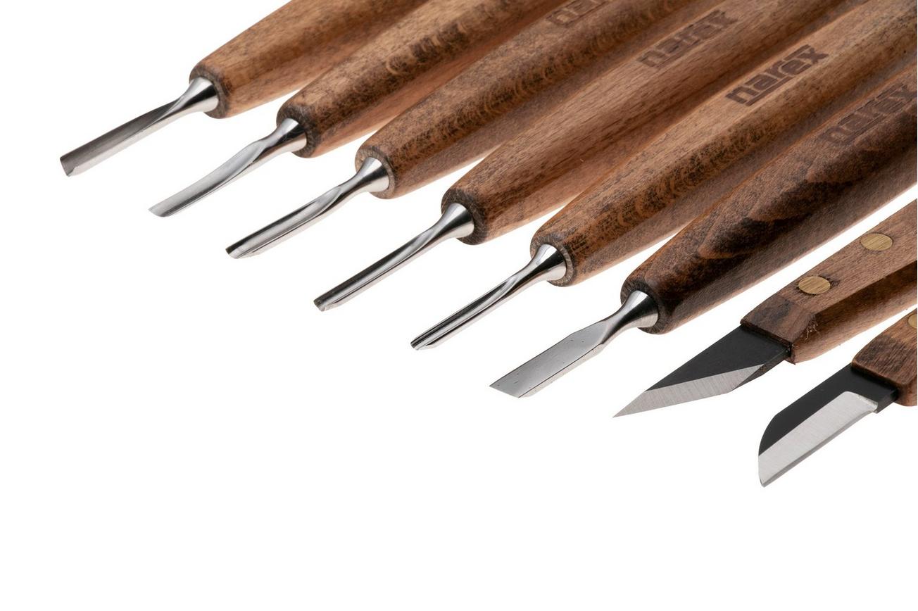 Narex Profi Detail Carving Set 869010, fijne gutsenset, 8-delig