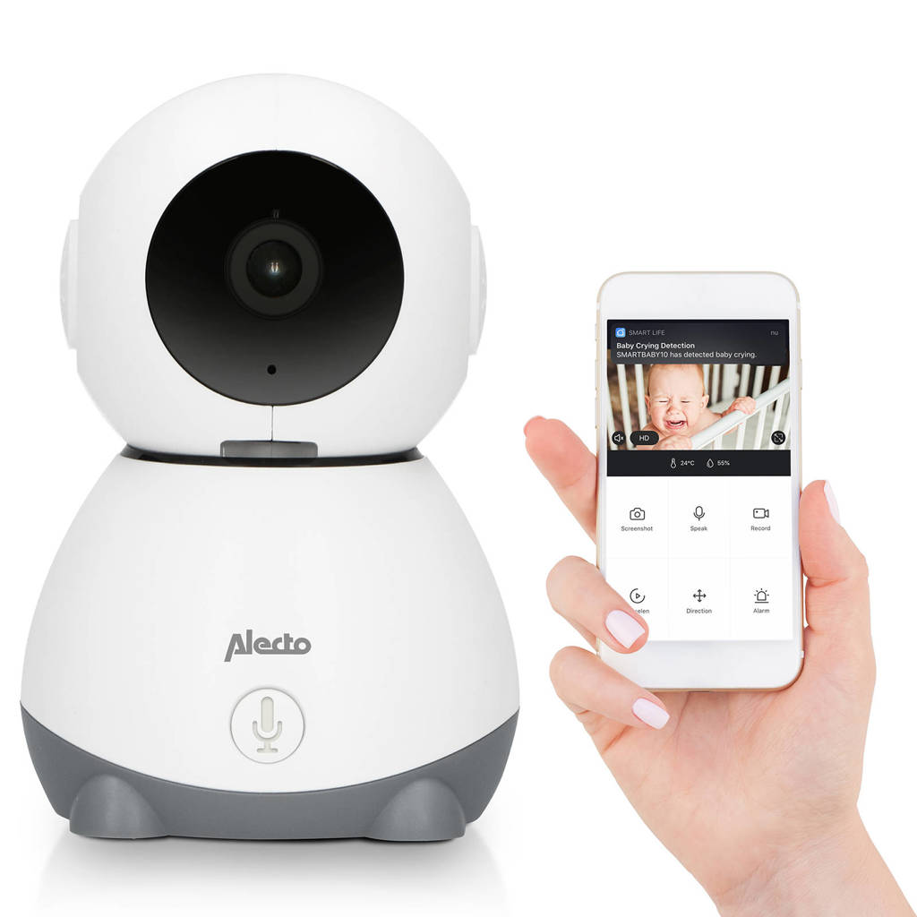 goed en voordeligeSMARTBABY10 Wifi babyfoon met camera, wit/grijs