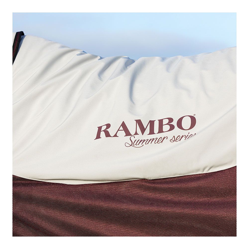 Horseware RAMBO SUMMER SERIES - Couverture + Doublure 100g + Couvre-cou grey/burg