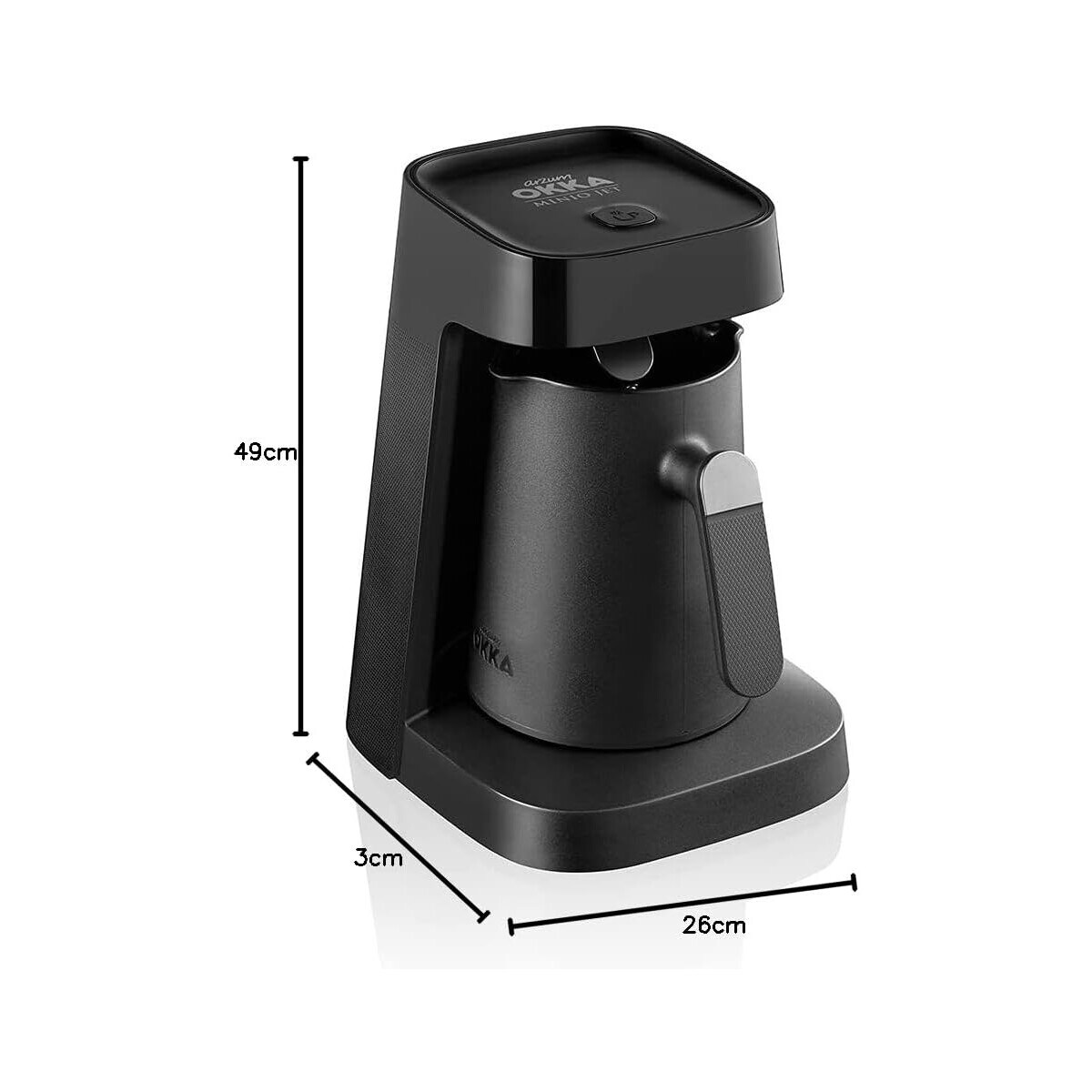 ARZUM türkische Kaffeemaschine, türkische Kaffeekanne, 400 W Silber