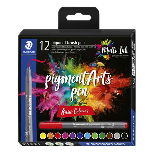 STAEDTLER® pigment arts pen brush371, 12er-Sets