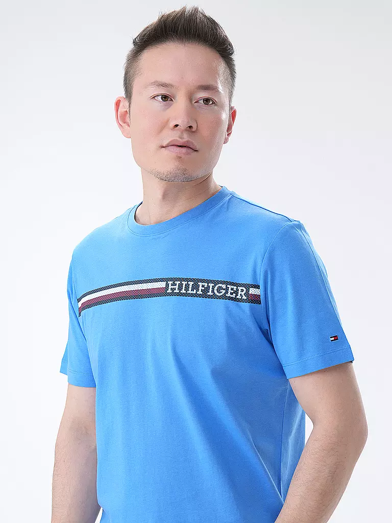 TOMMY HILFIGER T-Shirt hellblau