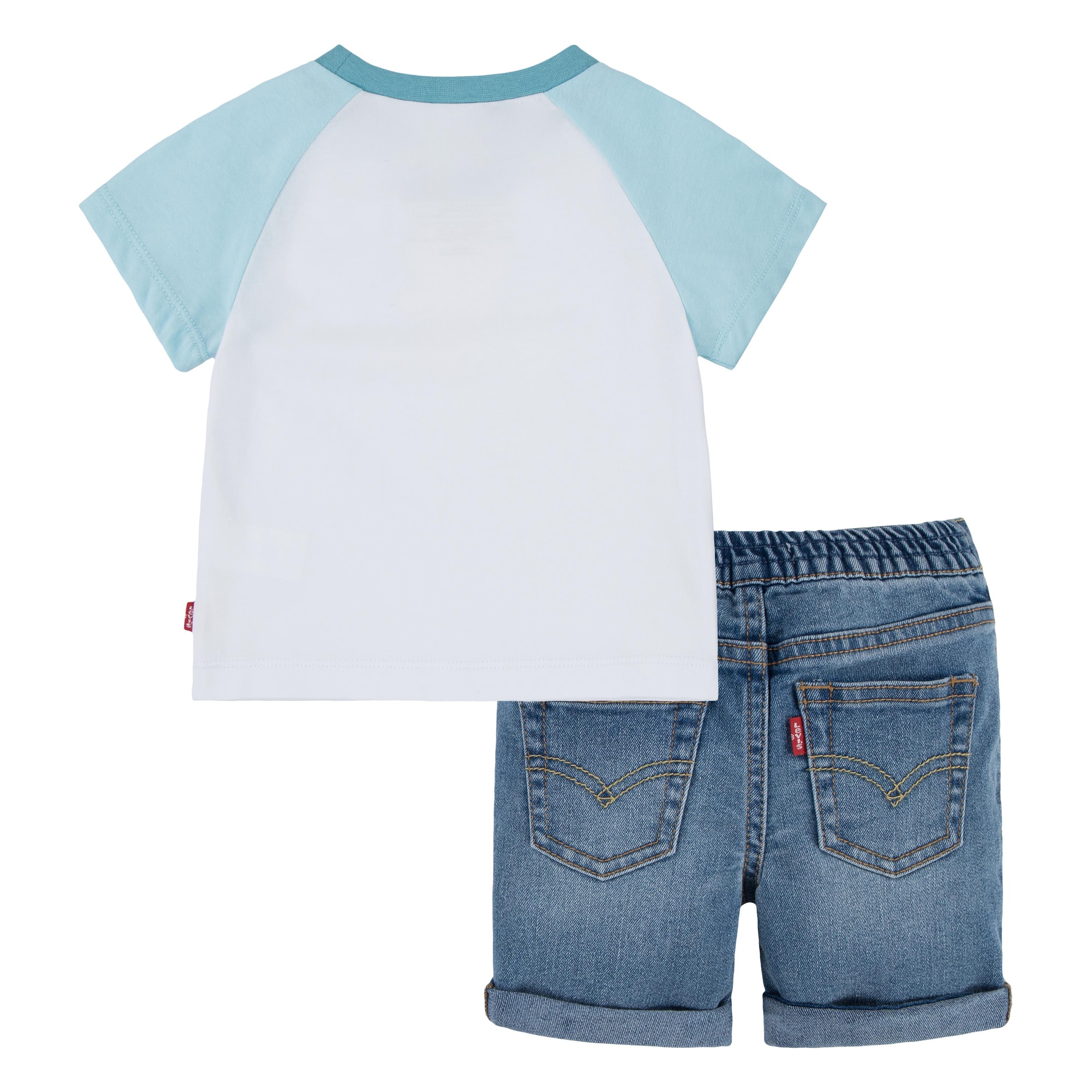 Levi's® Kids Print-Shirt, 2 Stk. und Jeansshorts, for BOYS