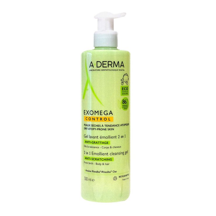 Exomega Control gel lavant émollient anti-grattage 2en1 500ml